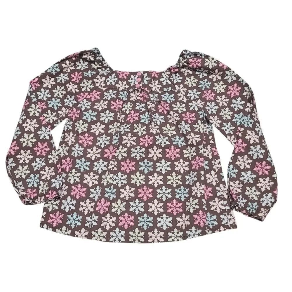 Girls long sleeve Snowflake blouse